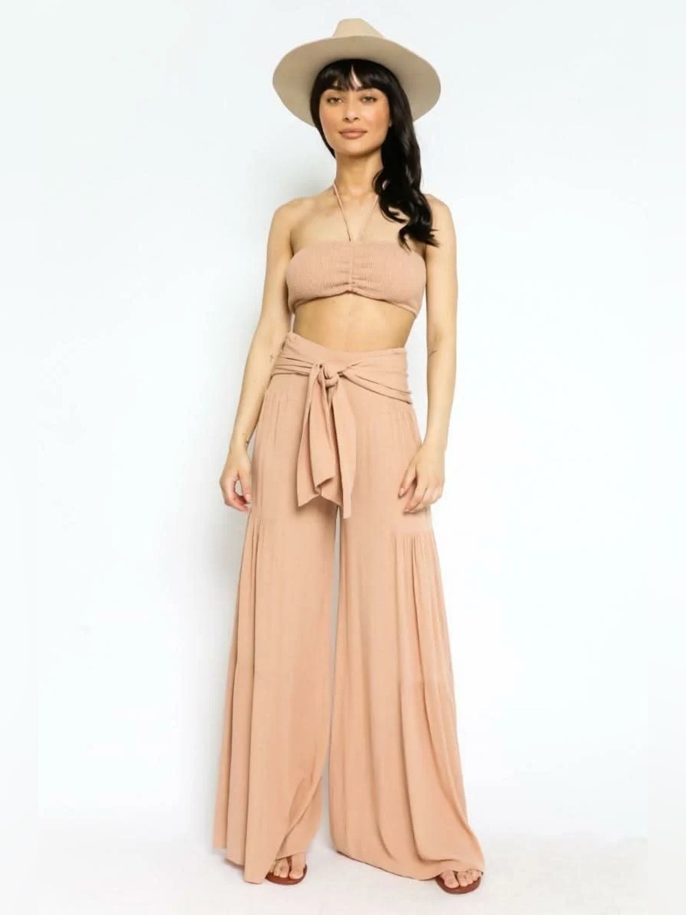 Sincerely Jules Wide Leg Tie-Front Pants Sz xL